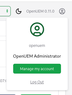 Log out from profile